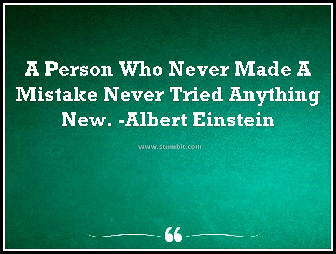 Never Made a Mistake Albert Einstein Quotes-Stumbit Quotes